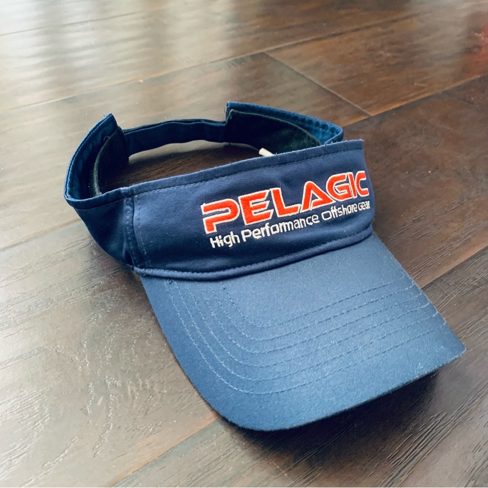 PELAGIC Classic 90s Navy Blue High Performance Offshore Fishing Visor Hat